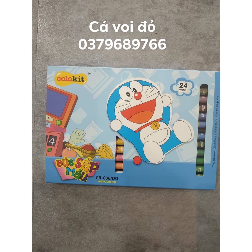 Hộp bút sáp màu Thiên Long Doraemon