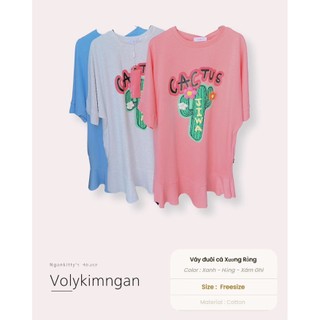 Váy tầng bèo xương rồng hoa nổi