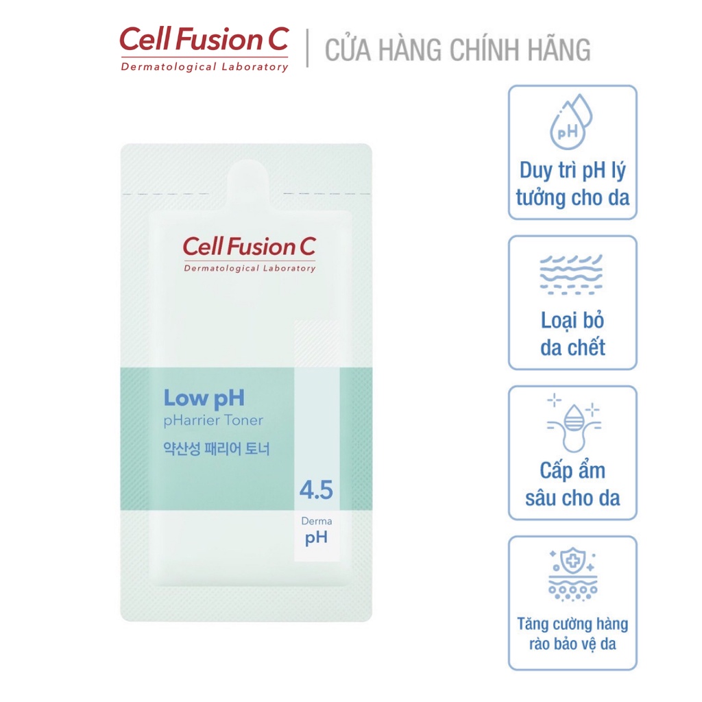 Nước Cân Bằng Cấp Ẩm Tăng Cường Hàng Rào Bảo Vệ Da Cell Fusion C Low pH Pharrier Toner 