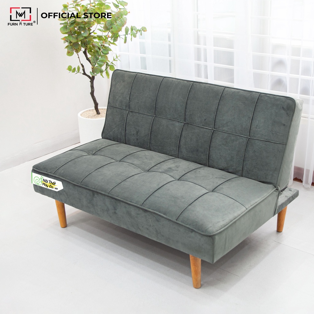 Sofa mini size 1m2 với 3 chức năng và chân inox lắp ráp tiện lợi thương hiệu MW FURNITURE