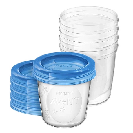 Cốc Trữ Sữa VIA Philips Avent (5Ly -180ml) - SCF619/05 Hộp Xấu