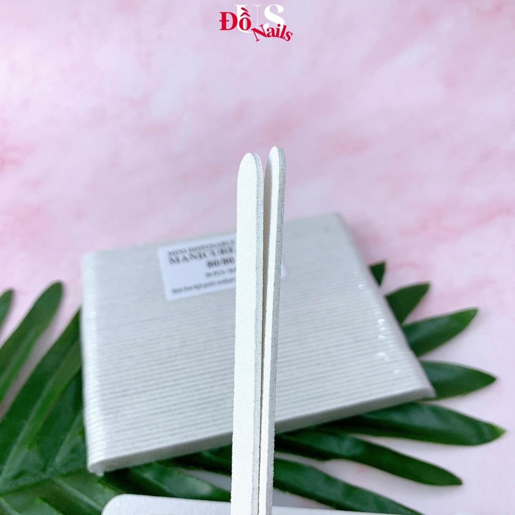 Dũa Móng Tay Mini Nhám Trắng - Dũa Nhám Trắng Dũa Nail Box Nhỏ Gọn