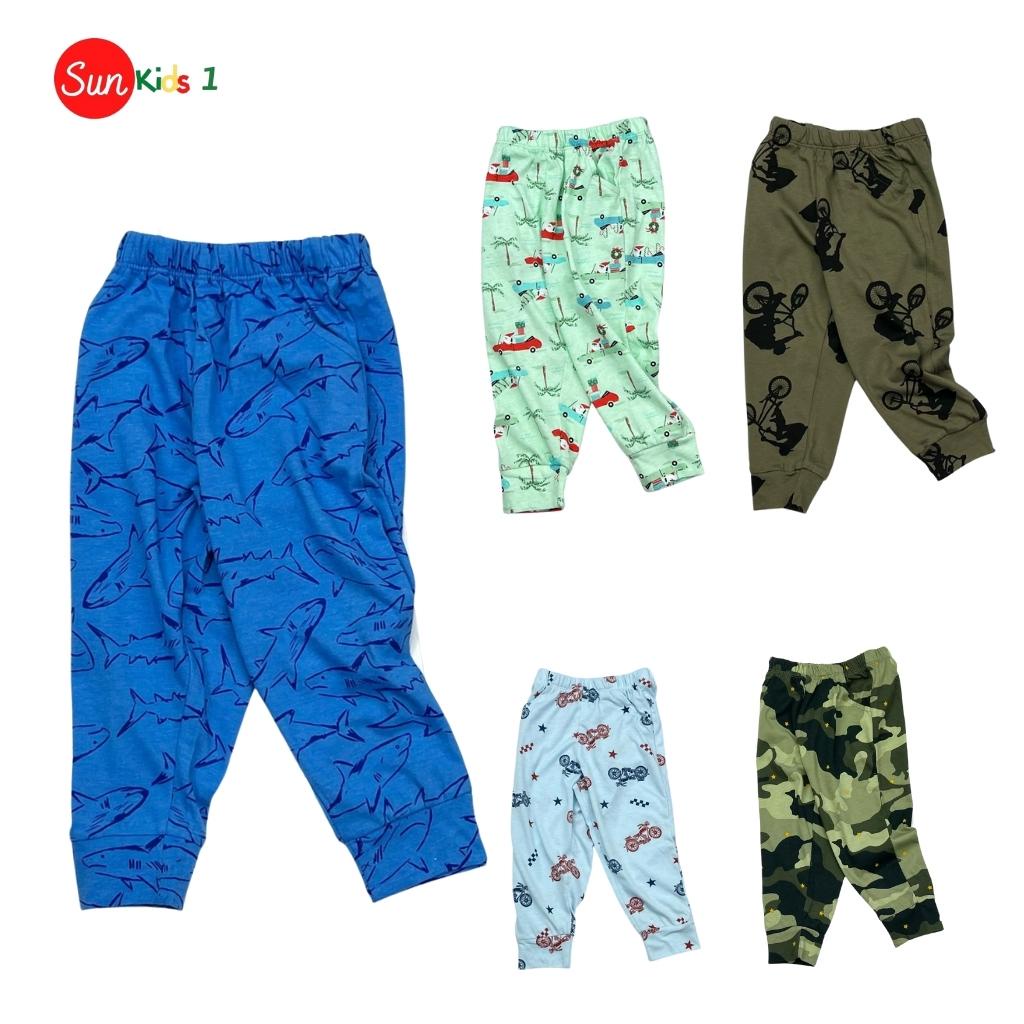 Quần dài bé trai, quần dài cotton bé trai chất mềm mát, size 6-10 - SUNKIDS