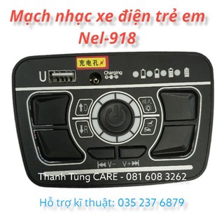Bo Mạch Nguồn + Âm thanh xe điện trẻ em Nel-918 chính hãng