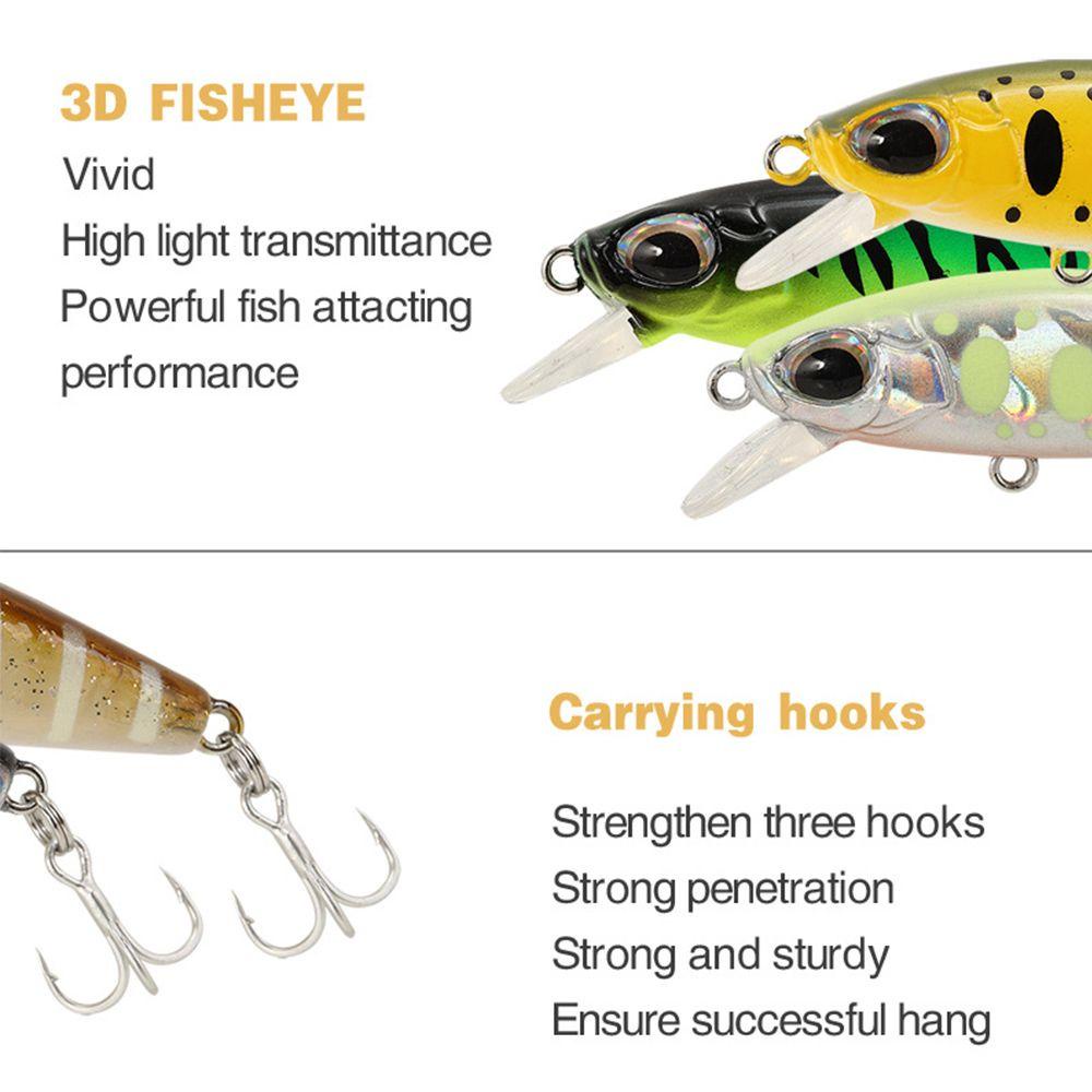 MUVAKO SinKing Minnow Baits Multicolor Crankbaits Useful Winter Fishing Long Casting Lure