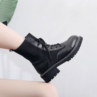 Bốt bé gái giày cao cố cho bé trai da PU mềm thun đế chống trượt QCCC A99 (có video ảnh thật) boot boots da mùa đông