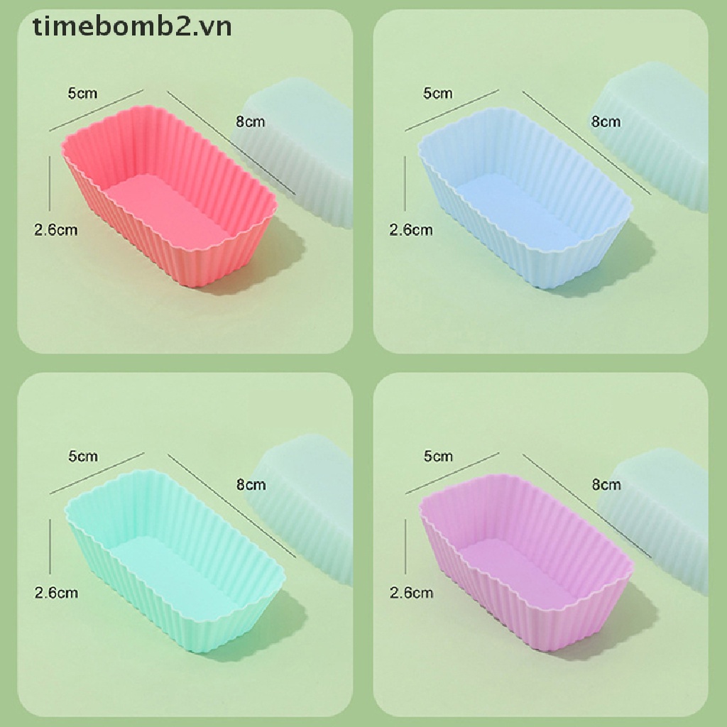 1 / 4 Khuôn Silicone Làm Bánh Tái Sử Dụng Tiện Lợi