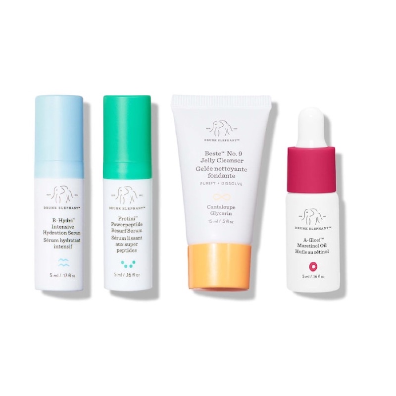 [gift sephora] Set 4 món dưỡng da drunk elephant