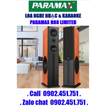 [Mã ELCE5T giảm 6% đơn 5000K] LOA PARAMAX D88 LIMITED