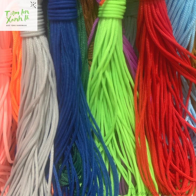 [Hệ màu 03] Dây đan vòng tay/ dây ngọc, dây dù đan vong tay handmade 0.8mm (bó 10m)