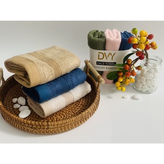 (Combo 5 ) Khăn Mặt  Sợi Tre Cao Cấp Bamboo DVY