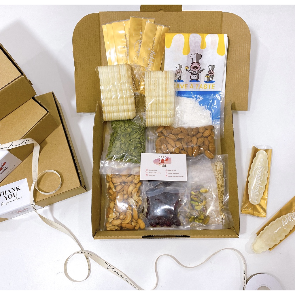 SET NGUYÊN LIỆU BÁNH THUYỀN HẠT DINH DƯỠNG