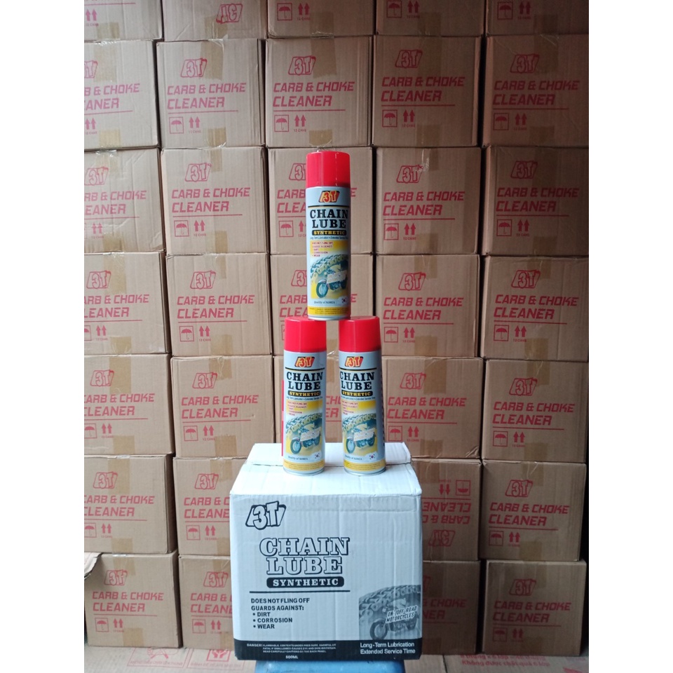 Mỡ bò dạng phun ,Xịt bôi trơn+ bảo dưỡng xích 3T Chain Lube 500ml