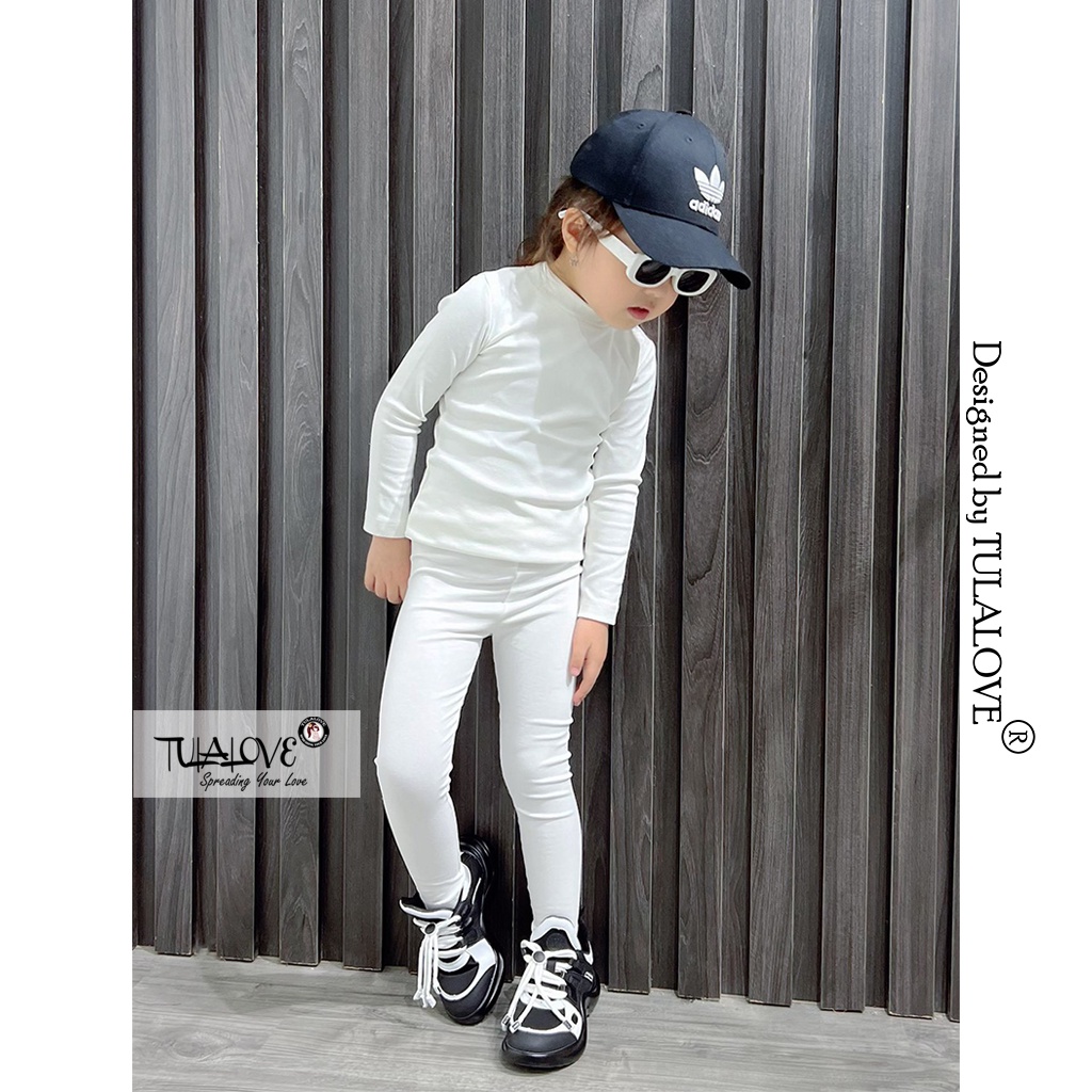 Áo Thu Đông Cho Bé Gái Vải Zip Cổ 3 Phân Lên Form Cực Yêu, Áo Bé Gái Tulalove