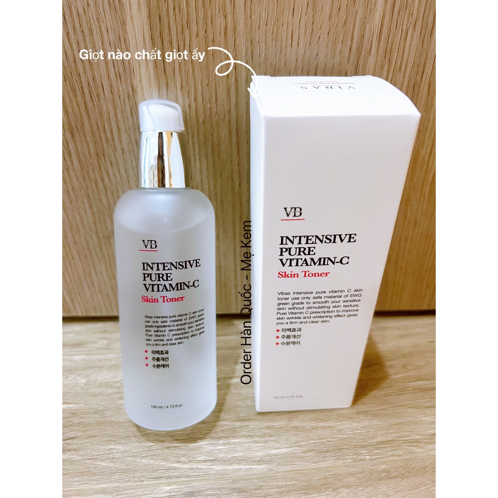 Toner Intensive Pure Vitamin C dưỡng trắng da 140ml