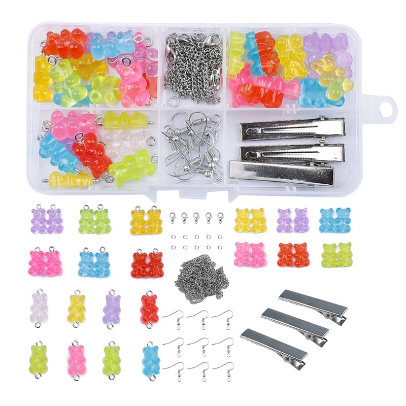 Bộ Phụ Kiện Làm Trang Sức Gồm Vòng cổ / Bông Tai / Kẹp Càng Cua DIY