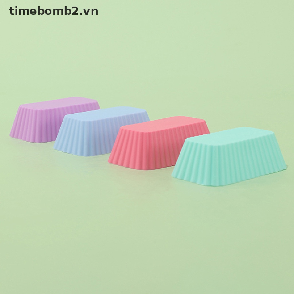 1 / 4 Khuôn Silicone Làm Bánh Tái Sử Dụng Tiện Lợi