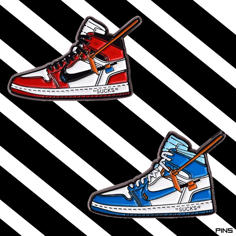 Ghim Cài Áo Kim Loại Hình Đôi Giày Thời Trang Cho Nam Và Nữ