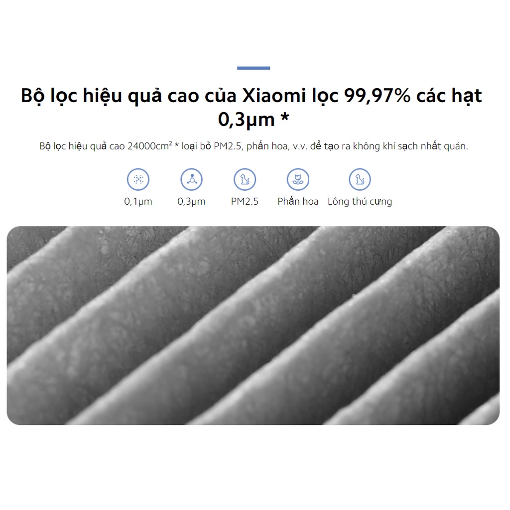 Lõi lọc không khí Xiaomi 4 Pro I 4 I 4 Lite Mi Air Purifier Filter - Chính hãng