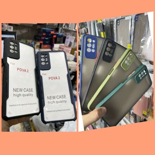Ốp lưng Tecno pova 2 dẻo viền chống sốc lưng trong có bảo vệ camera