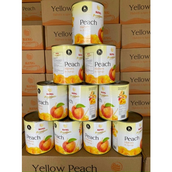 Đào ngâm King Premium hộp 820gr