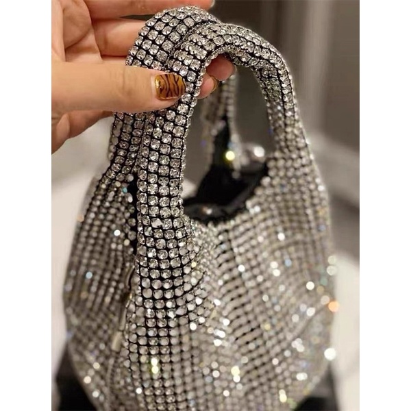 ORDER 💋 Túi xách bling đá bạc mini size 15cm