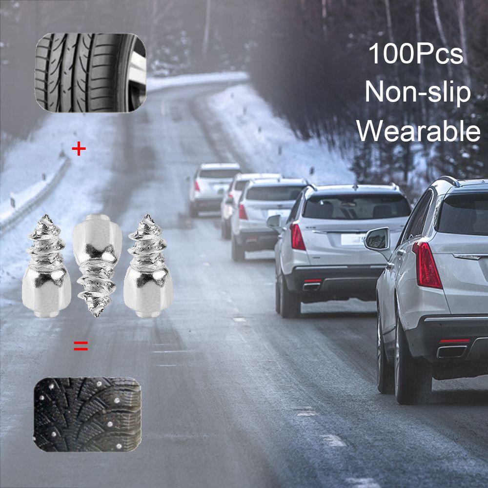 Bộ 100 Ốc Vít Kim Loại Chống Trượt Tiện Dụng Cho Mùa Đông