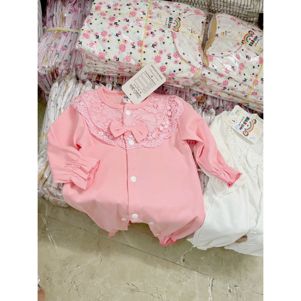 sét body kèm mũ dài tay cho bé gái, nhiều size.