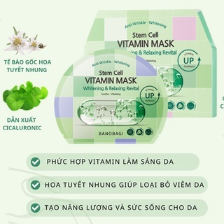 Mặt nạ Banobagi Vitamin Mask mẫu mới 2022 / Banobagi stem đủ màu