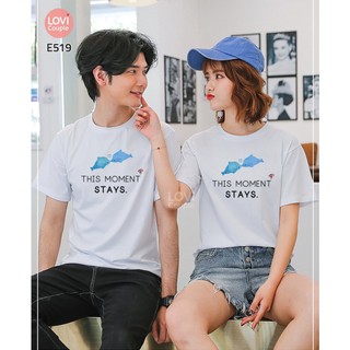 [Dòng Cao Cấp] Áo Thun Unisex Cặp Cá Heo This Moment Stays DC519