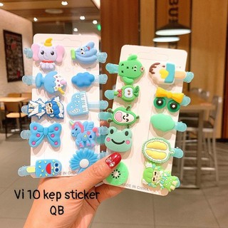 Kẹp tóc hoạ tiết cute cho bé gái