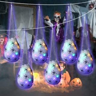 Mạng Nhện Phát Sáng Treo Trang Trí Halloween