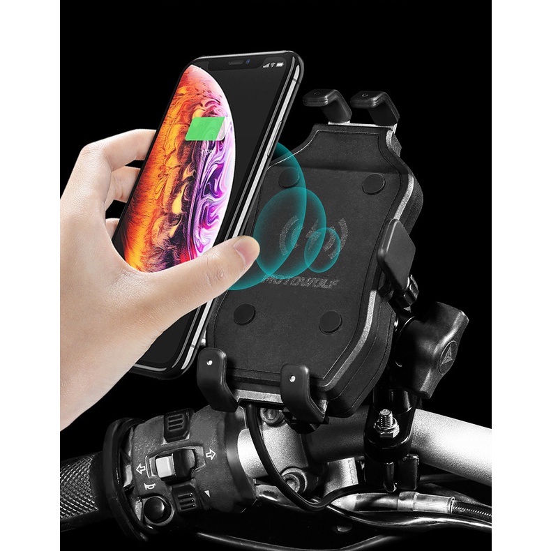 Giá đỡ điện thoại 360 độ MOTOWOLF MDL2824 🔥FREESHIP🔥Giá kẹp điện thoại cho xe máy MOTOWOLF