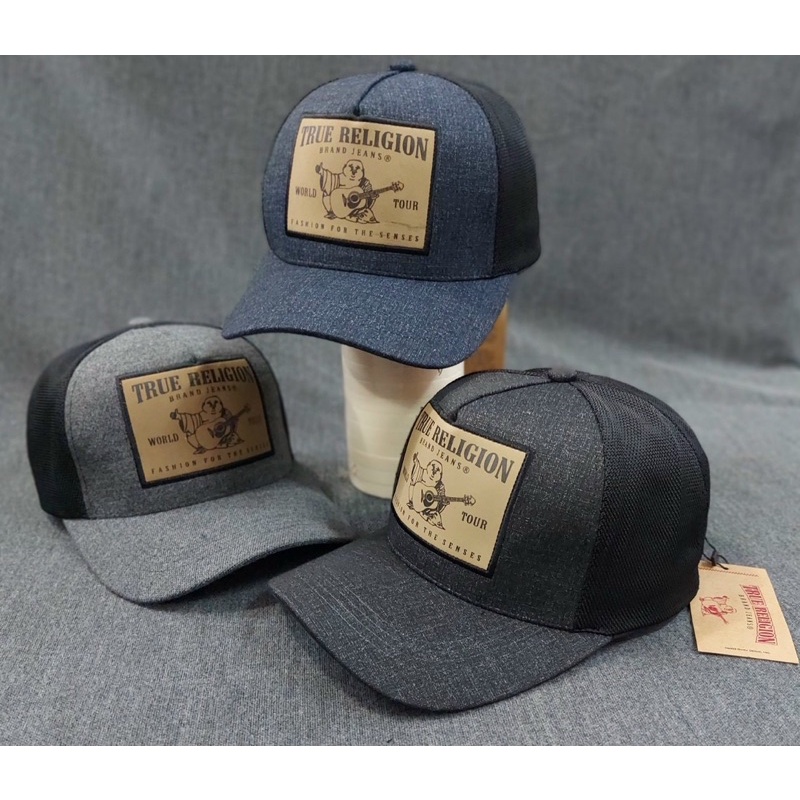 Mũ Thời Trang Nam Nữ - Nón Kết Ông Địa TRUE RELIGION Vuông Lưới Mới Cao Cấp