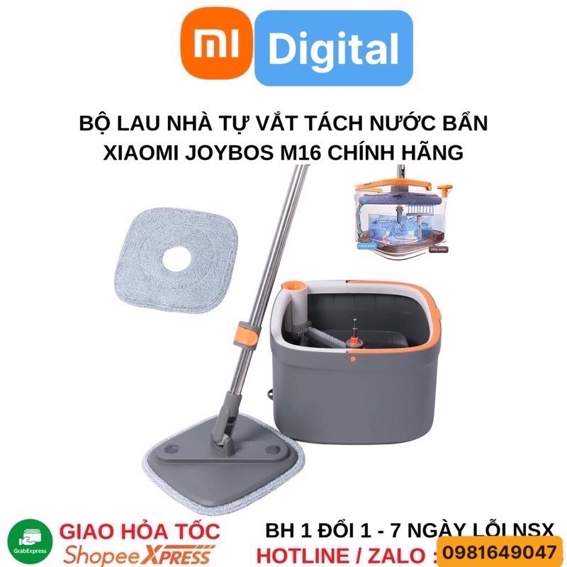 Cây lau nhà Xiaomi Joybos M16 tự tách nước bẩn thông minh | Cây lau nhà Xiaomi