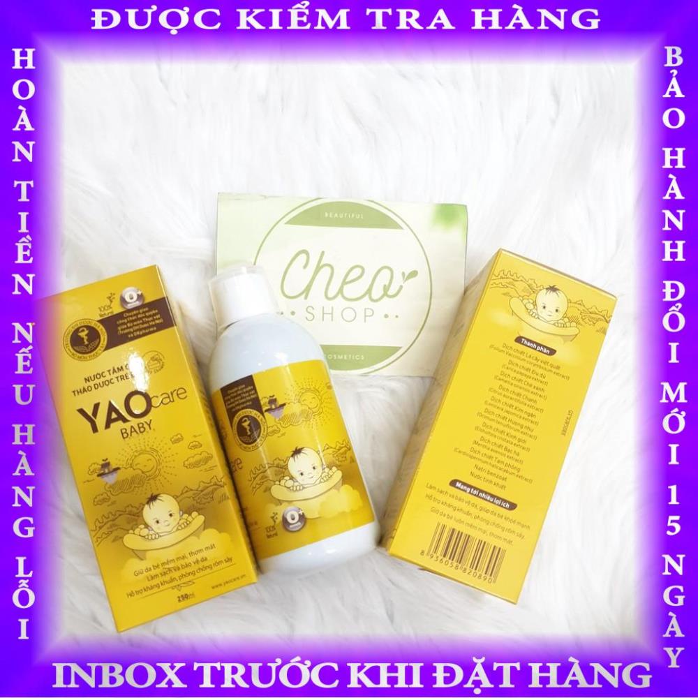 Nước tắm gội thảo dược Yaocare Baby cho bé 250ml hongnghia