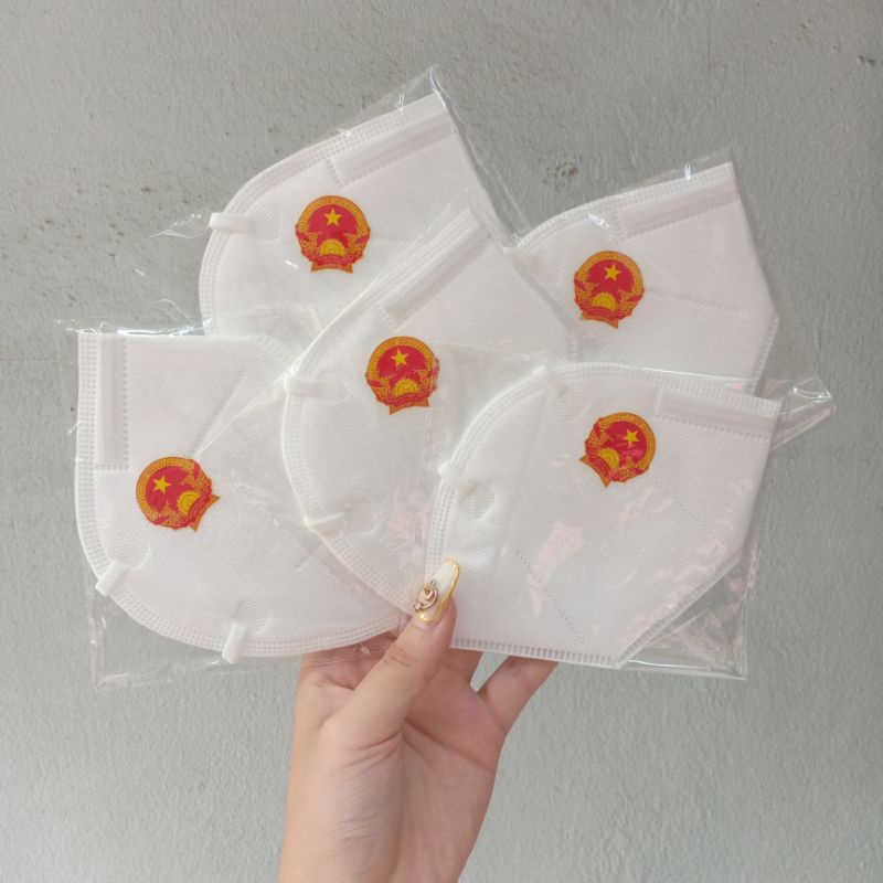 COMBO 40 chiếc Khẩu trang y tế N95 logo Quốc Huy/Khẩu trang y tế 5 lớp Quốc Huy - MEDCARE DIRECT