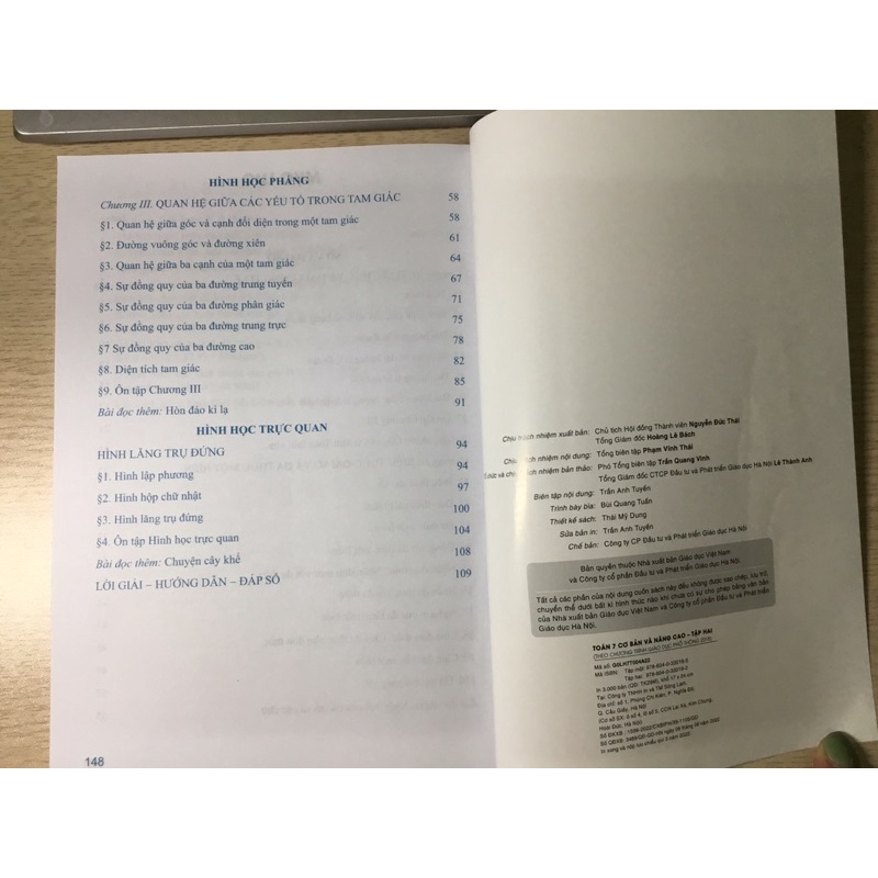 Sách Toán Lớp 7 Tập 2 Cơ Bản Và Nâng Cao