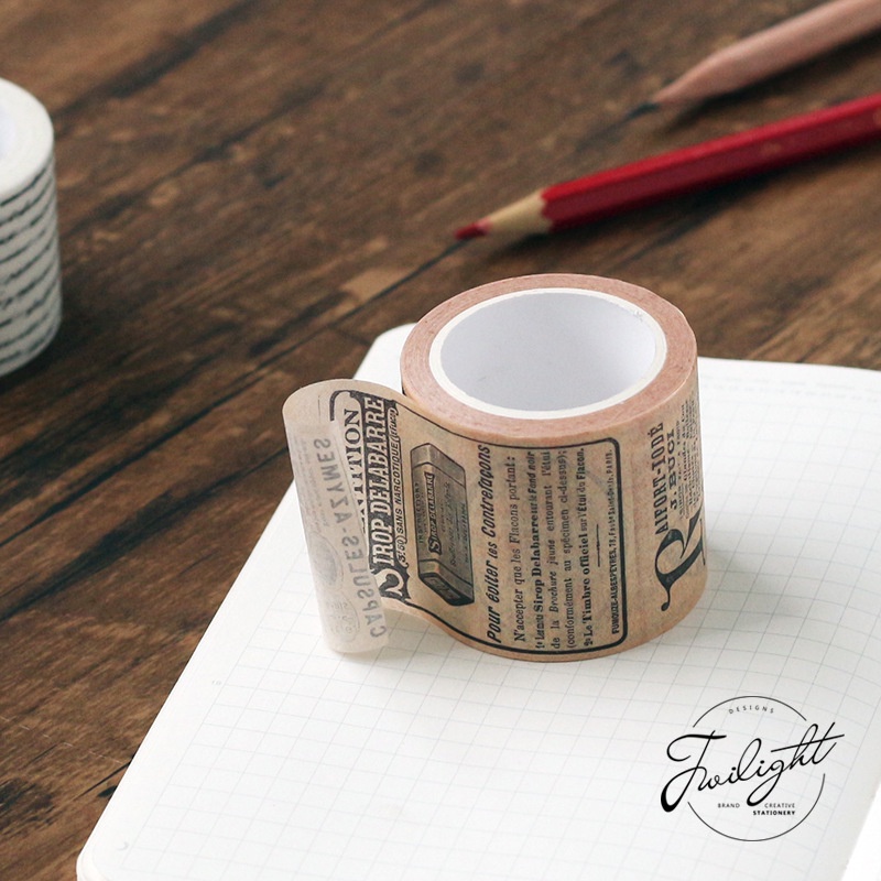 Washi tape vintage caro trang trí sổ retro HD4-K89 DIY Crafts, Scrapbook, Journal, Diary, Planner, Wal Seal Ect