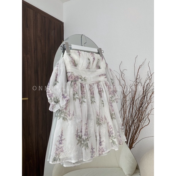 Mell01 dress - Đầm hoa xoè dáng ngắn Onmellem