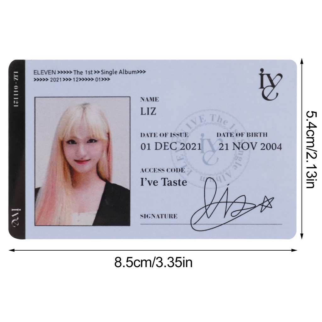 1 Tấm Thẻ Ảnh Nhóm Nhạc Nữ KPOP Album LIZ