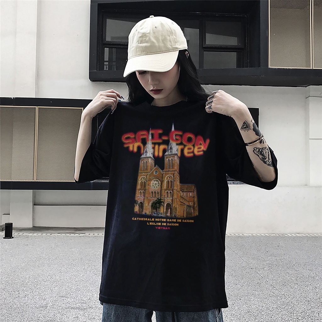 Áo thun INFINITEE Fni0689, Thun 100% Cotton - form rộng Unisex