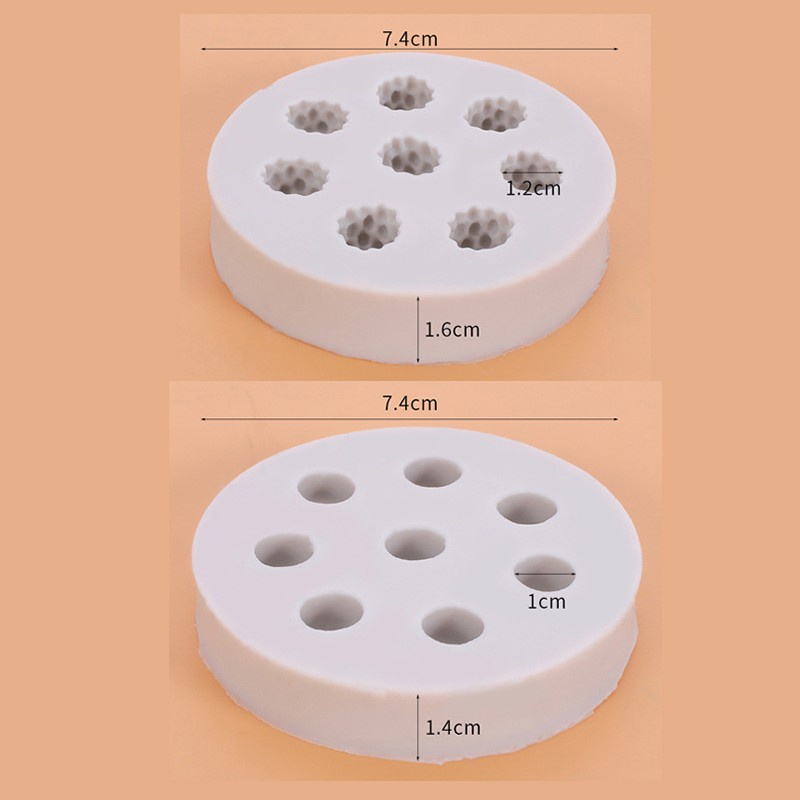 Khuôn Silicon Làm Bánh Kẹo Socola Hình Dâu Tây / Việt Quất / Cam Độc Đáo diy