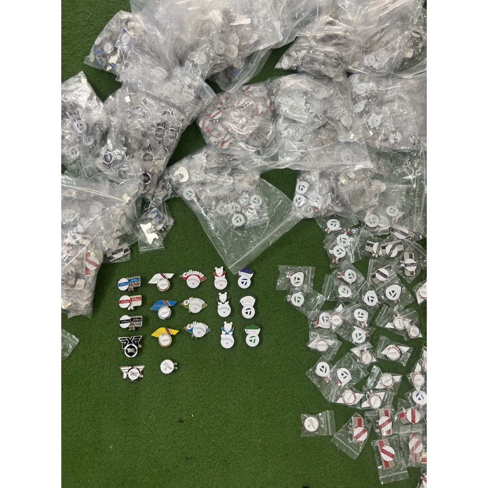 Mác Bóng Golf, Huy Hiệu Golf, Clip Marker Đánh Dấu Vị Trí kẹp Nam Châm Từ Tính