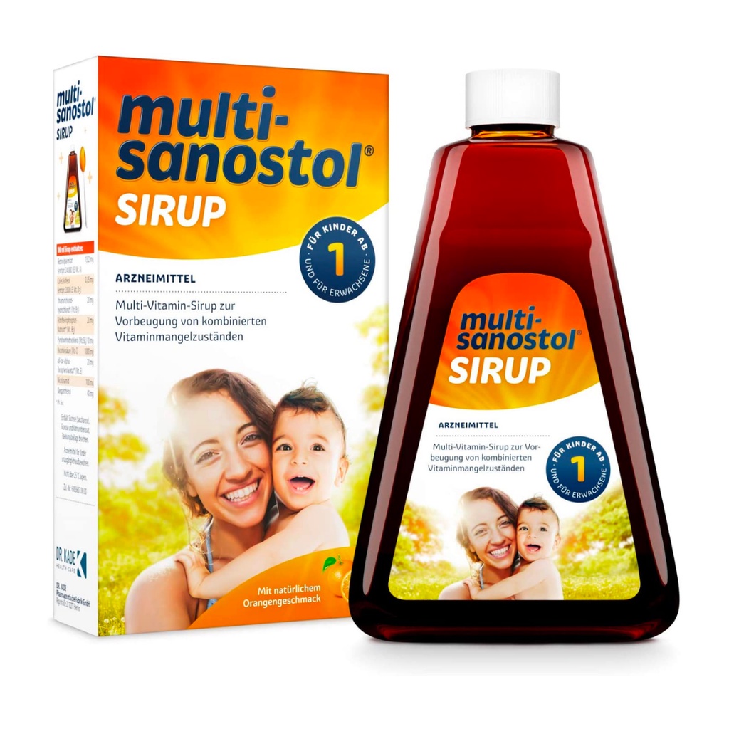Vitamin tổng hợp Sanostol số 1,3,6 của Đức giúp tăng sức đề kháng, phát triển toàn diện cho bé