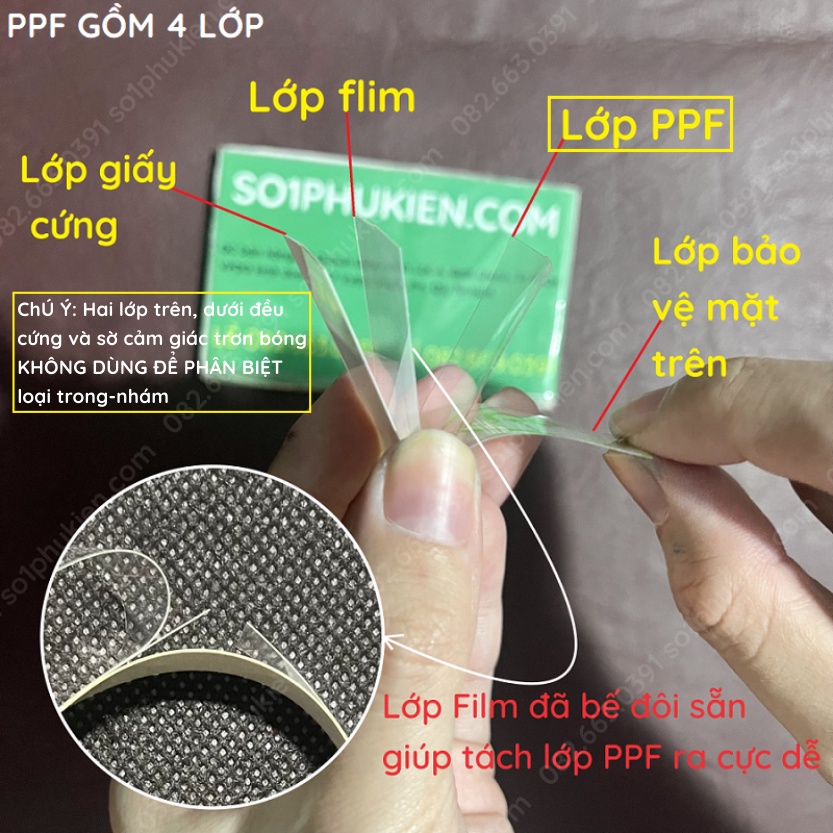 Dán PPF Samsung A04 / A04S / A04 CORE loại trong, nhám dành cho màn hình, mặt lưng, full viền