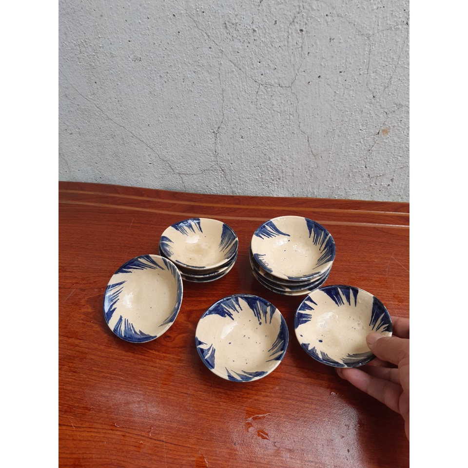 Chén hột vịt lộn nướng, bánh bèo lòng sâu  30 cái