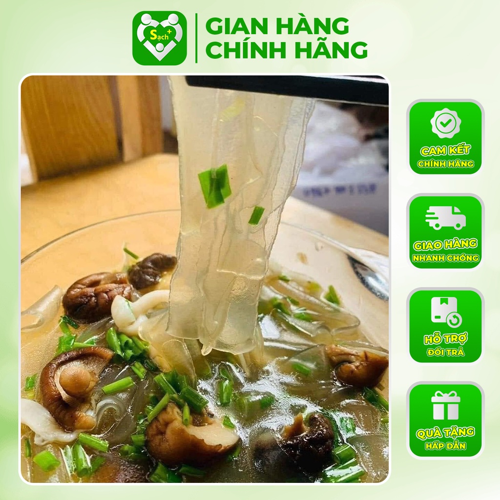 Miến Dong Thái Tay Mường Phăng - Điện Biên Chế Biến 100% Từ Củ Dong Riềng Giúp Sợi Miến Dai Giòn Thơm Ngon