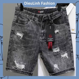 Quần Short Nam, Quần Short Jean Nam Cao Cấp, Chất Liệu Denim Co giãn, Thoáng Mát, Phong Cách Thời Trang DieuLinh Fashion