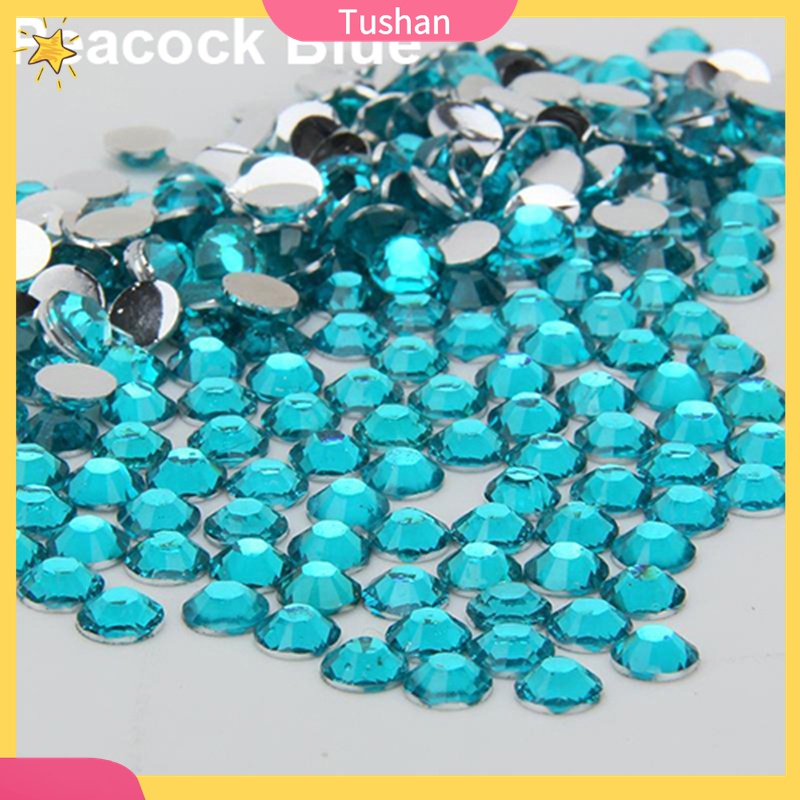 Set 2000 Hạt Cườm Nhựa Resin 2 / 3 / 4 / 5mm Trang Trí Ốp Điện Thoại / Móng Tay DIY